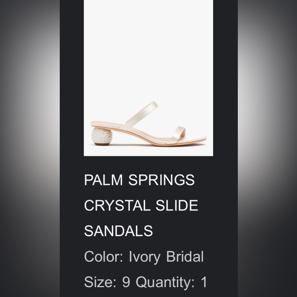 Kate Spade Palm Springs Crystal Slides - Picture 7 of 8